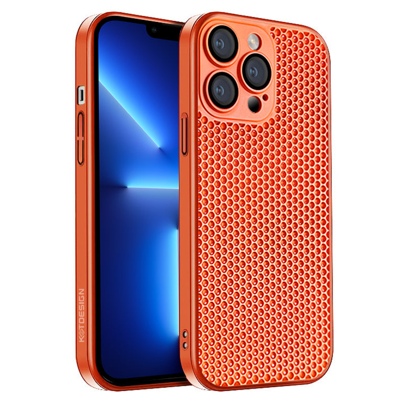KSTDESIGN Icenets Series Heat Dissipation Cover for iPhone 13 Pro 6.1 inch Hard PC Phone Case with Lens Film KSTDESIGN Icenets Series Heat Dissipation Cover for iPhone 13 Pro 6.1 inch Hard PC Phone Case with Lens Film